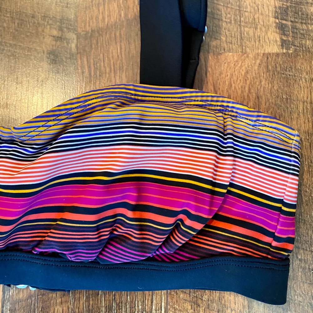 ATHLETA Capri Stripe Pura Bikini Top - SZ 34 B/C - Picture 3 of 6